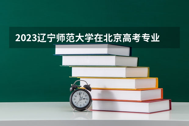 2023辽宁师范大学在北京高考专业招生计划人数是多少