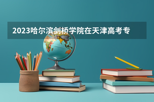 2023哈尔滨剑桥学院在天津高考专业招生计划人数是多少