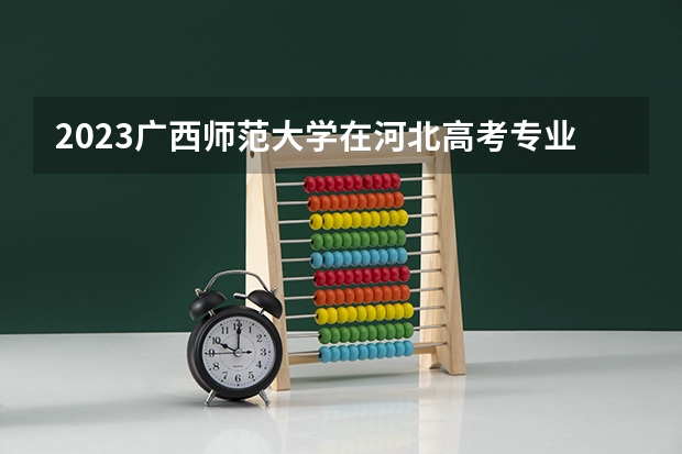 2023广西师范大学在河北高考专业招生计划人数是多少