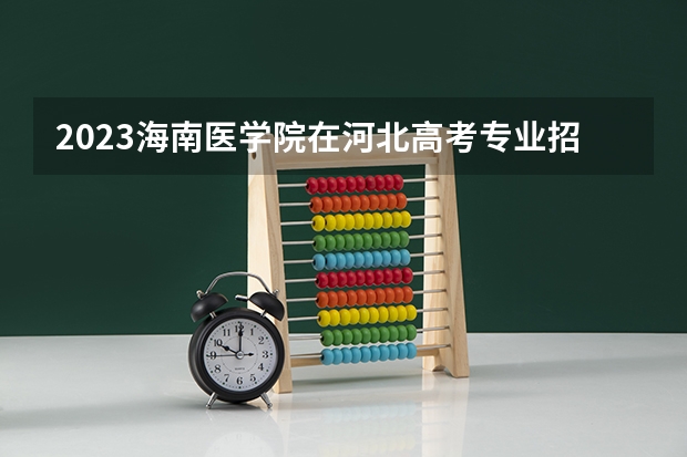 2023海南医学院在河北高考专业招生计划人数是多少