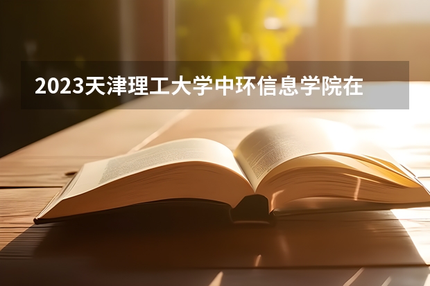 2023天津理工大学中环信息学院在河北高考专业招生计划人数是多少