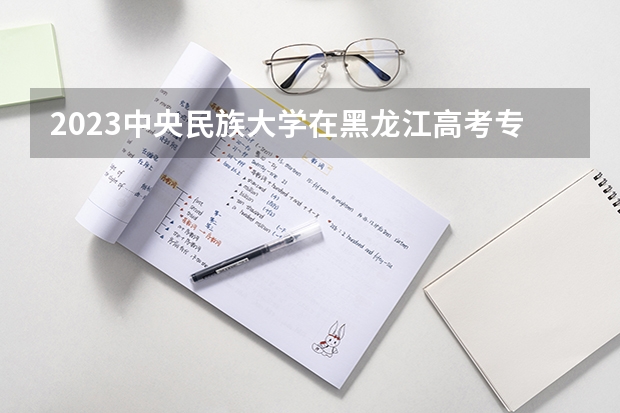 2023中央民族大学在黑龙江高考专业招生计划人数是多少