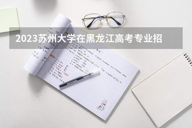 2023苏州大学在黑龙江高考专业招生计划人数是多少