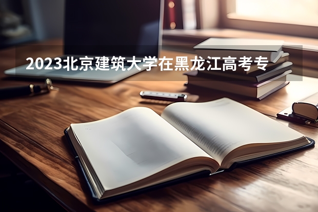 2023北京建筑大学在黑龙江高考专业招生计划人数是多少