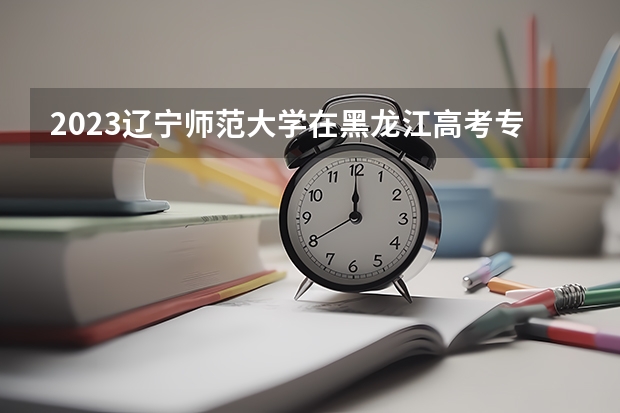 2023辽宁师范大学在黑龙江高考专业招生计划人数是多少