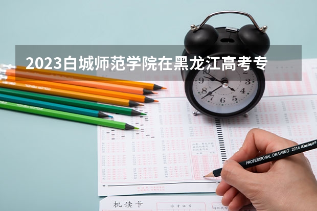2023白城师范学院在黑龙江高考专业招生计划人数是多少