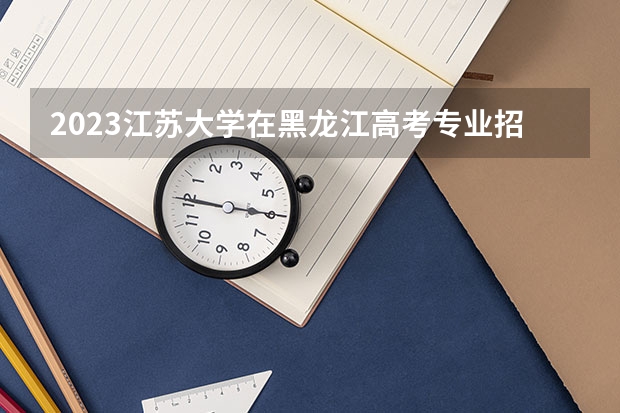 2023江苏大学在黑龙江高考专业招生计划人数是多少
