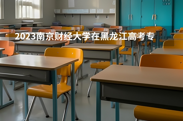 2023南京财经大学在黑龙江高考专业招生计划人数是多少
