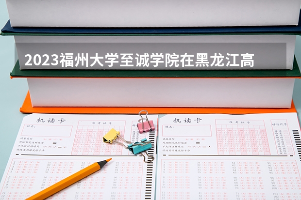 2023福州大学至诚学院在黑龙江高考专业招生计划人数是多少