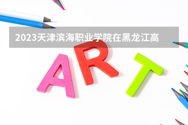 2023天津滨海职业学院在黑龙江高考专业招生计划人数是多少