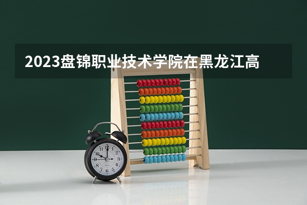 2023盘锦职业技术学院在黑龙江高考专业招生计划人数是多少