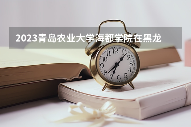 2023青岛农业大学海都学院在黑龙江高考专业招生计划人数是多少