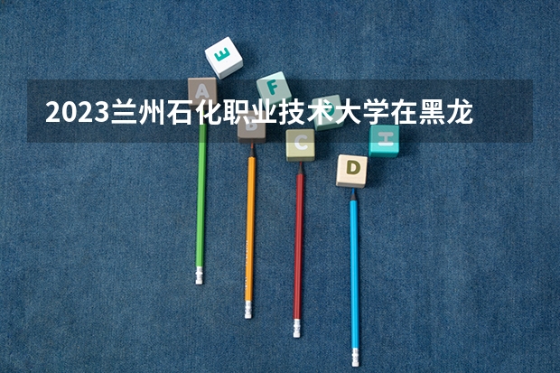 2023兰州石化职业技术大学在黑龙江高考专业招生计划人数是多少
