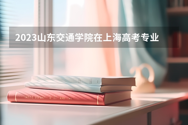 2023山东交通学院在上海高考专业招生计划人数是多少