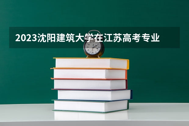 2023沈阳建筑大学在江苏高考专业招生计划人数是多少