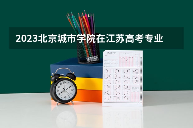 2023北京城市学院在江苏高考专业招生计划人数是多少