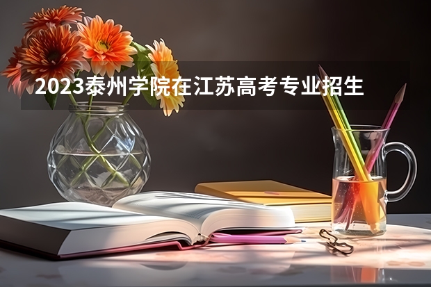 2023泰州学院在江苏高考专业招生计划人数是多少
