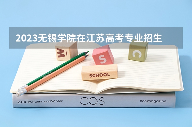 2023无锡学院在江苏高考专业招生计划人数是多少