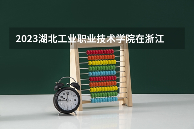 2023湖北工业职业技术学院在浙江高考专业招生计划人数是多少