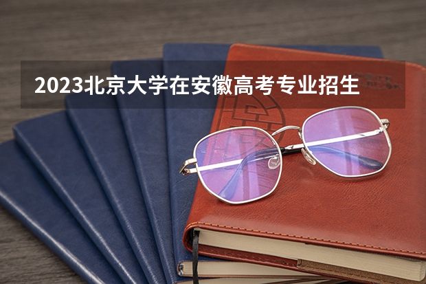 2023北京大学在安徽高考专业招生计划人数是多少
