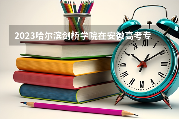 2023哈尔滨剑桥学院在安徽高考专业招生计划人数是多少