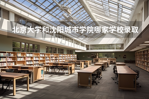 北京大学和沈阳城市学院哪家学校录取分数低