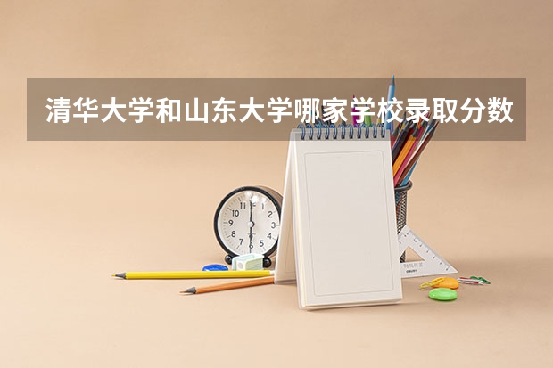 清华大学和山东大学哪家学校录取分数低