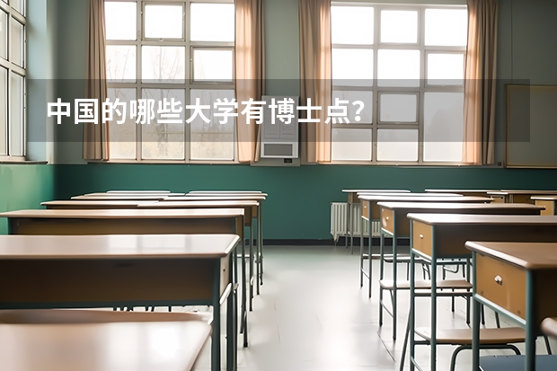 中国的哪些大学有博士点？