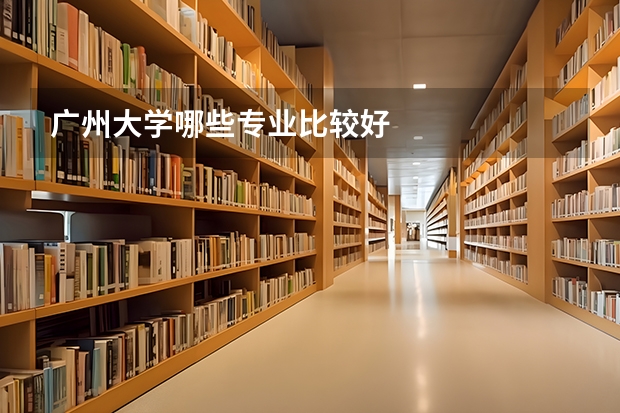 广州大学哪些专业比较好