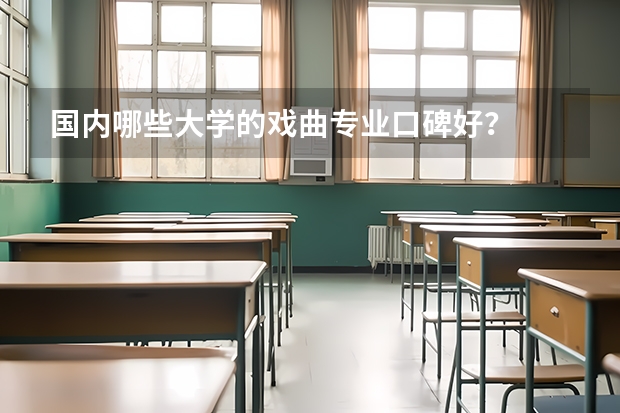 国内哪些大学的戏曲专业口碑好?