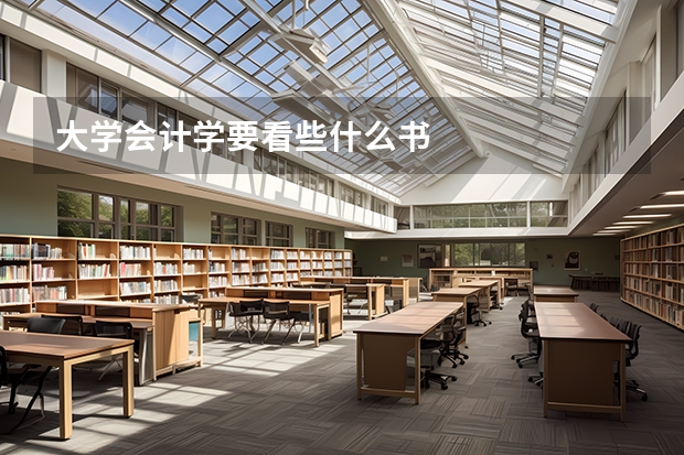 大学会计学要看些什么书