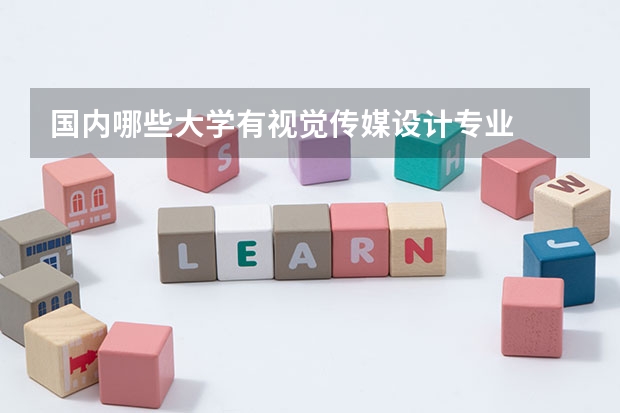 国内哪些大学有视觉传媒设计专业