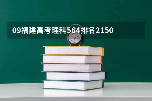 09福建高考理科564排名21500能进集美吗？能进什么专业？福建农大呢