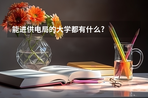 能进供电局的大学都有什么?