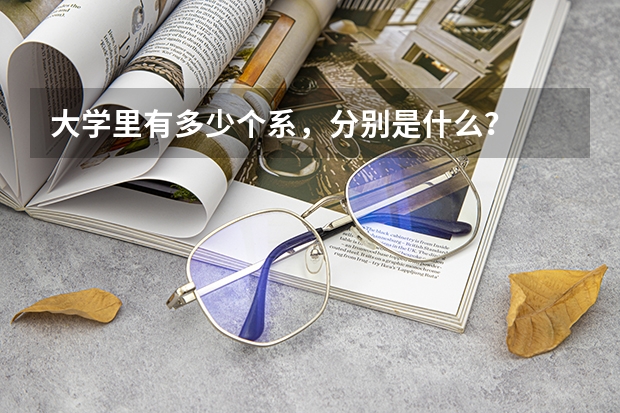 大学里有多少个系，分别是什么？