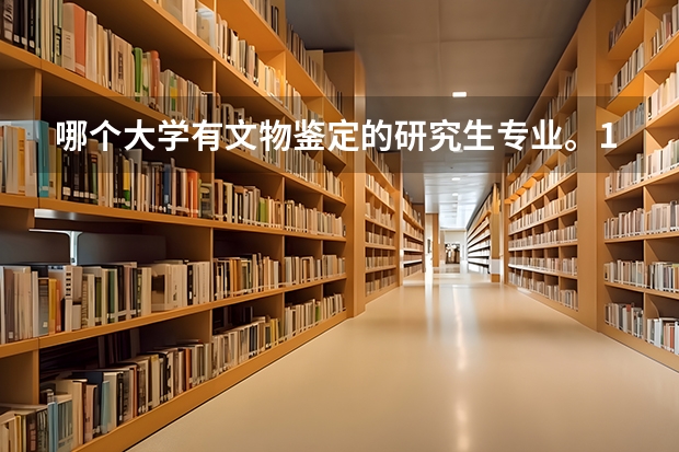 哪个大学有文物鉴定的研究生专业。100分