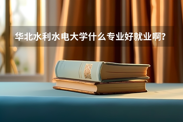 华北水利水电大学什么专业好就业啊？