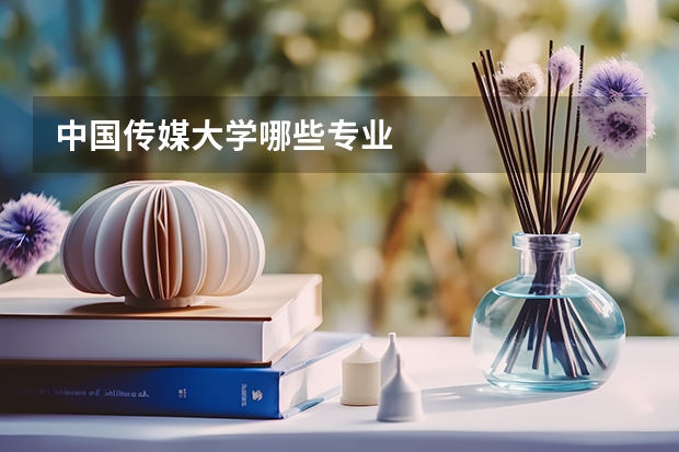 中国传媒大学哪些专业