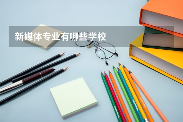 新媒体专业有哪些学校