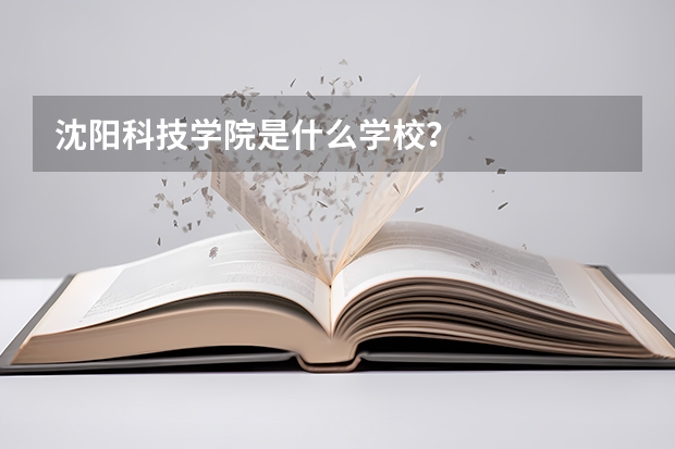 沈阳科技学院是什么学校？