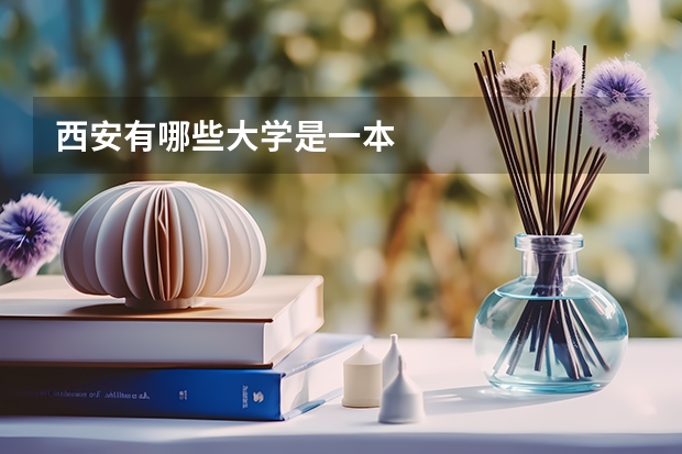 西安有哪些大学是一本