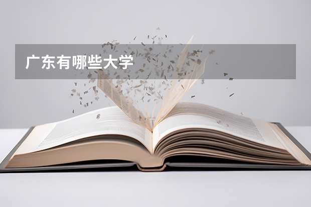 广东有哪些大学