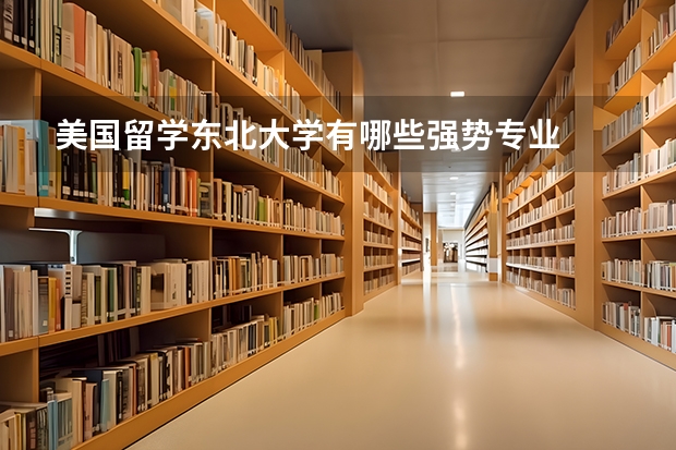 美国留学东北大学有哪些强势专业