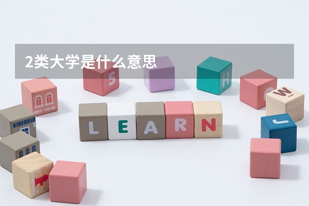 2类大学是什么意思