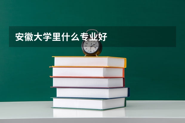 安徽大学里什么专业好