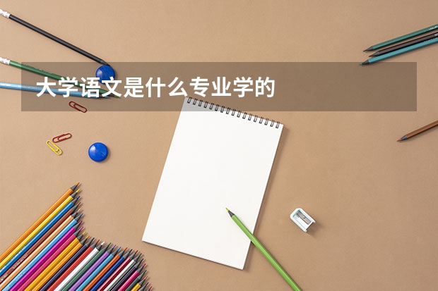 大学语文是什么专业学的