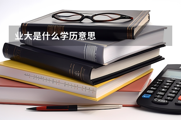 业大是什么学历意思