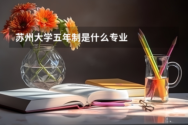 苏州大学五年制是什么专业