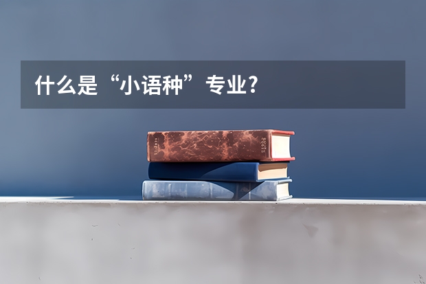 什么是“小语种”专业?